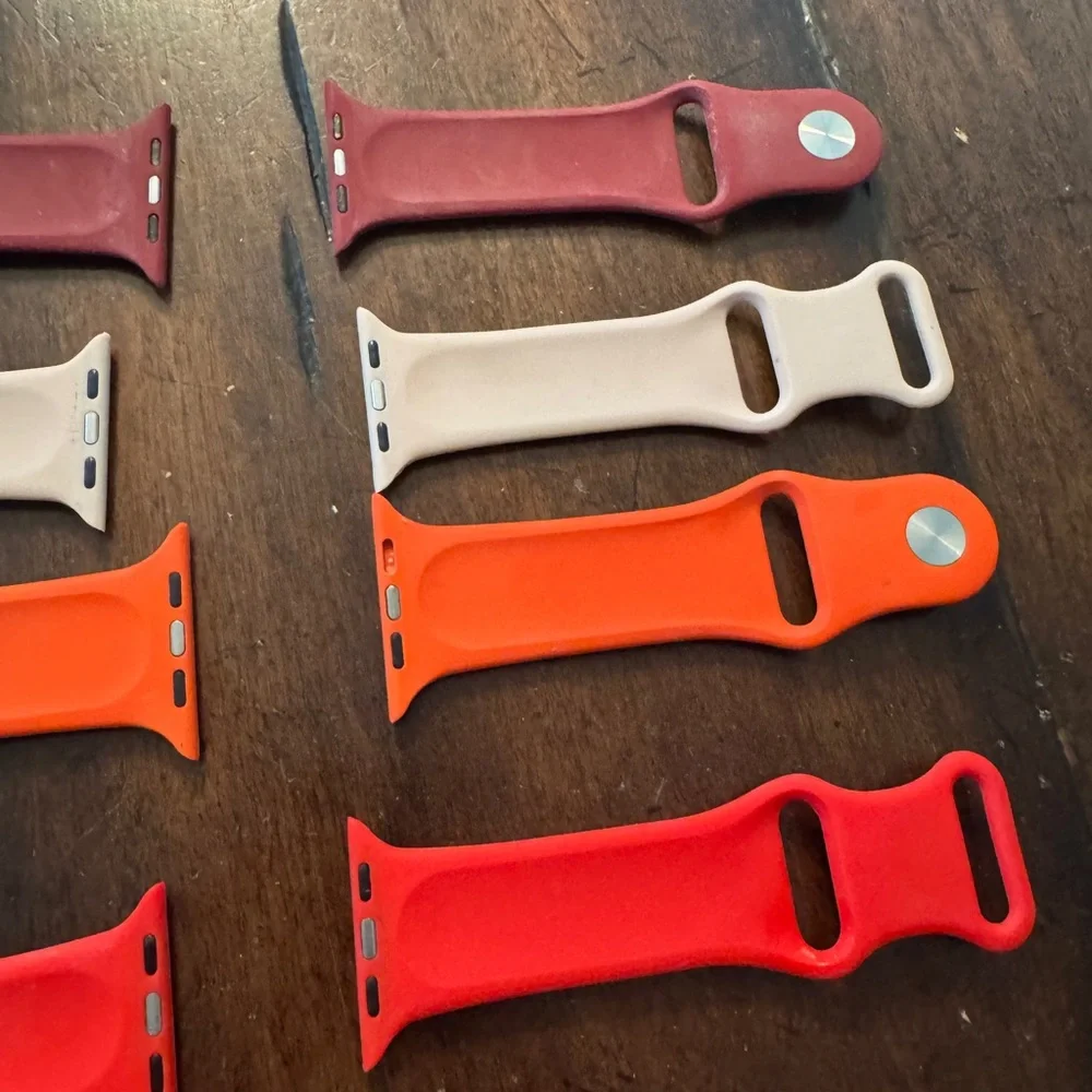 Smartwatch Band Set - Red, Orange, Pink- Size 44”